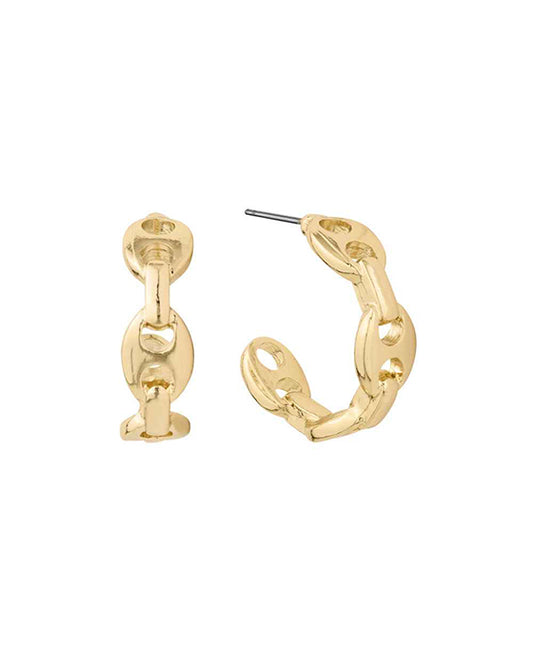 25mm Metal Mariner Hoop Earring