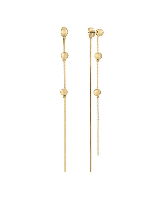 Metal Bead 2-Part Post Earring