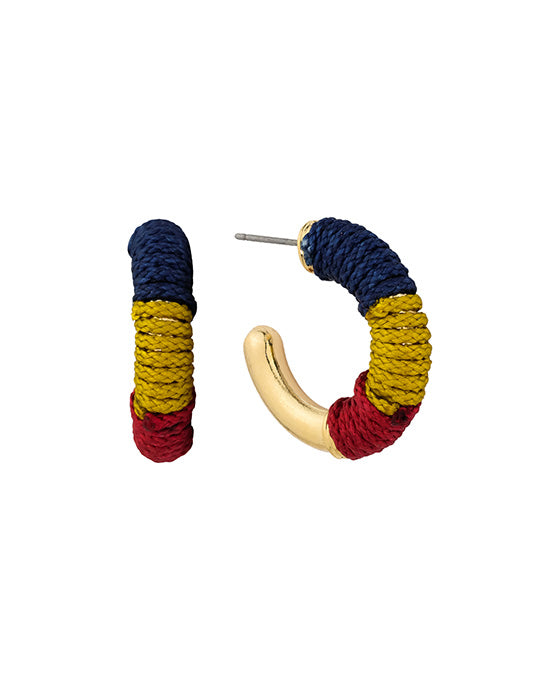 25mm Thread Metal Hoop Earring