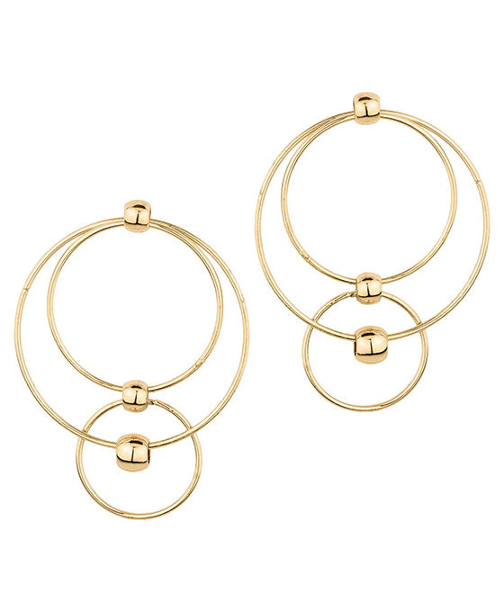 Metal Wire w/ Ball Post Earring