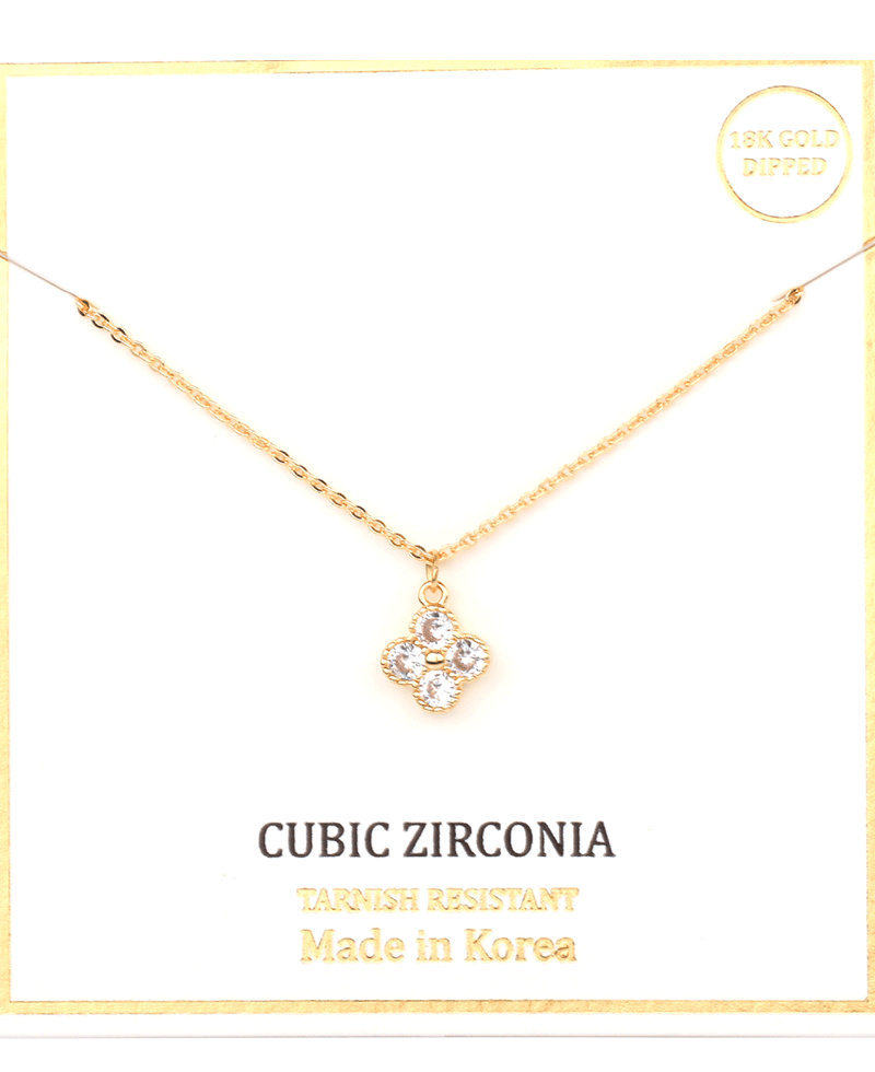 CZ Clover Necklace