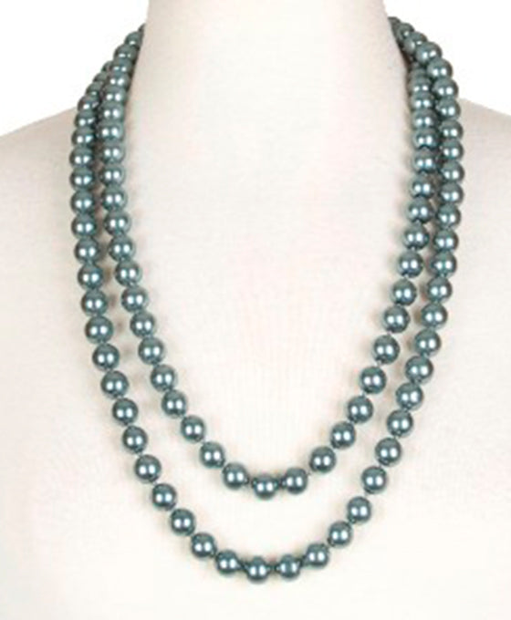 12 mm / 60 Inches Knotted Pearl Necklace
