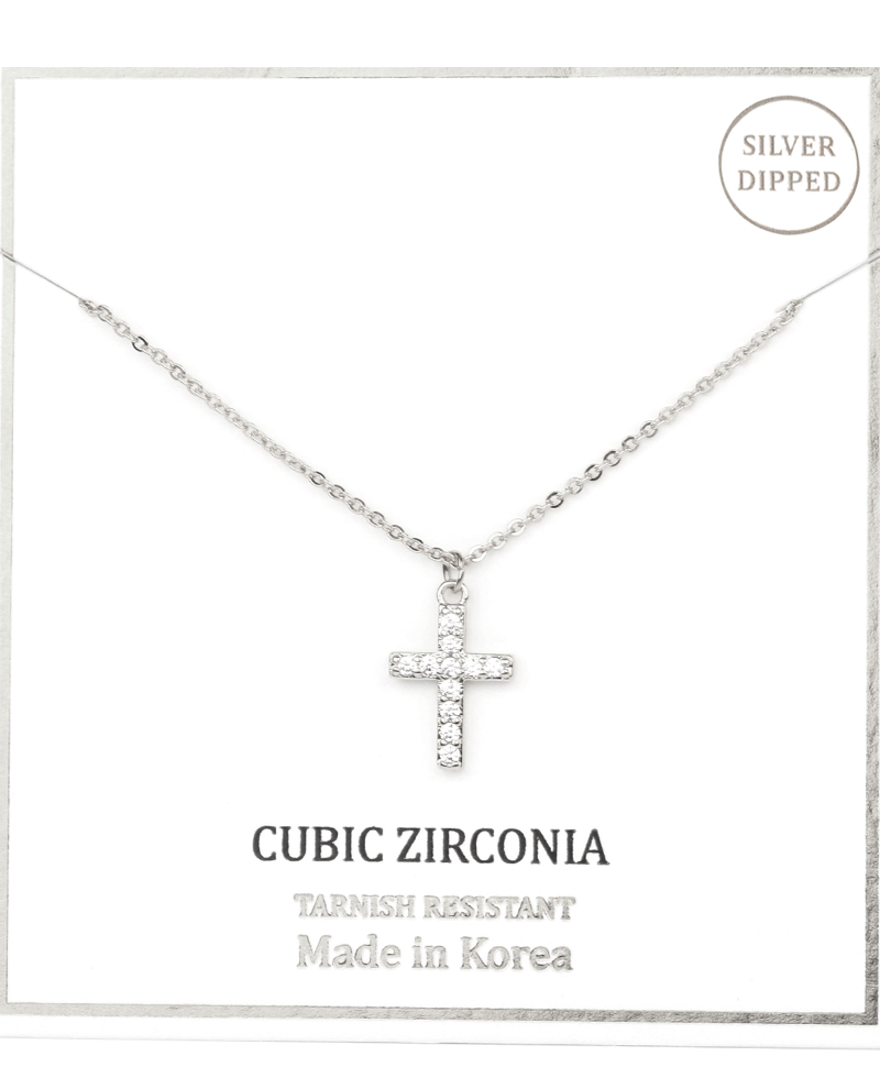CZ Cross Necklace