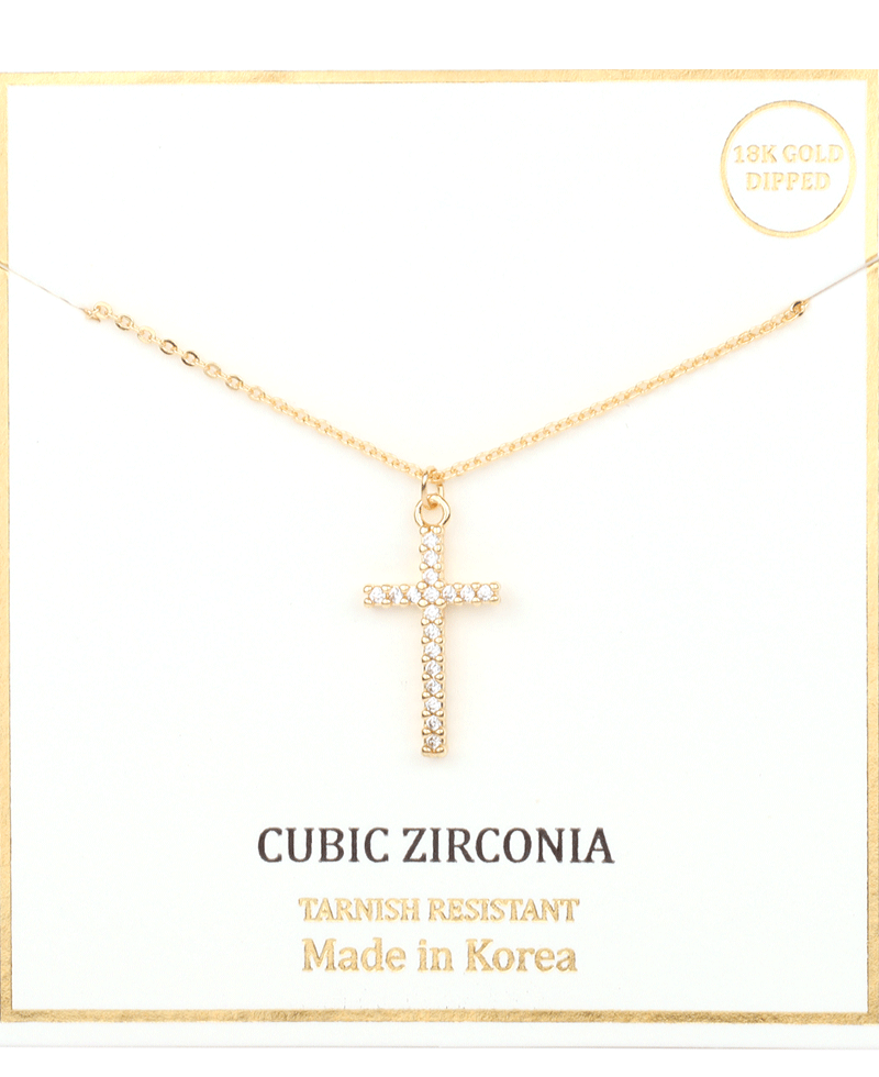 CZ Cross Necklace