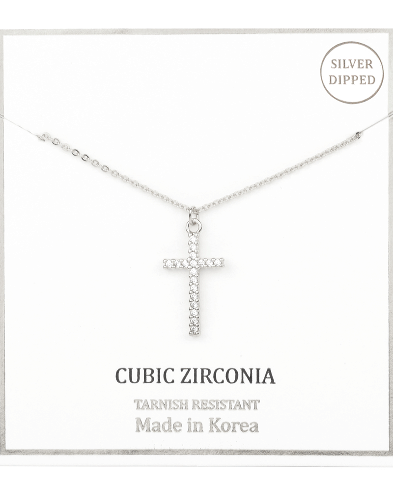 CZ Cross Necklace