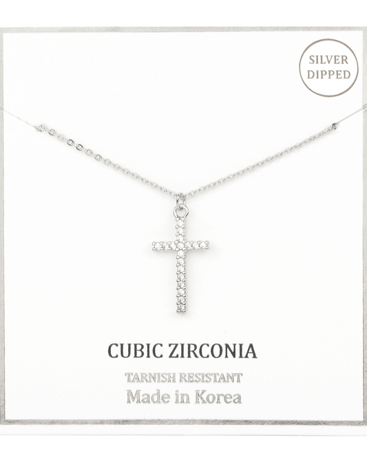 CZ Cross Necklace