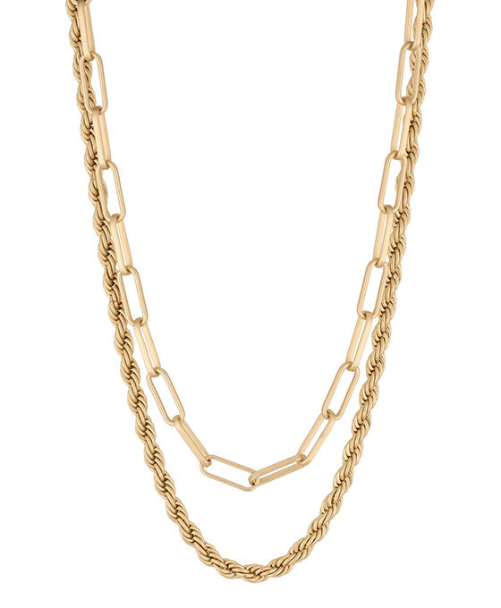 Metal Rope Link Multiway Necklace