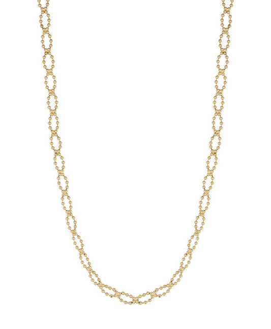 Brass Twisted Chain Necklace