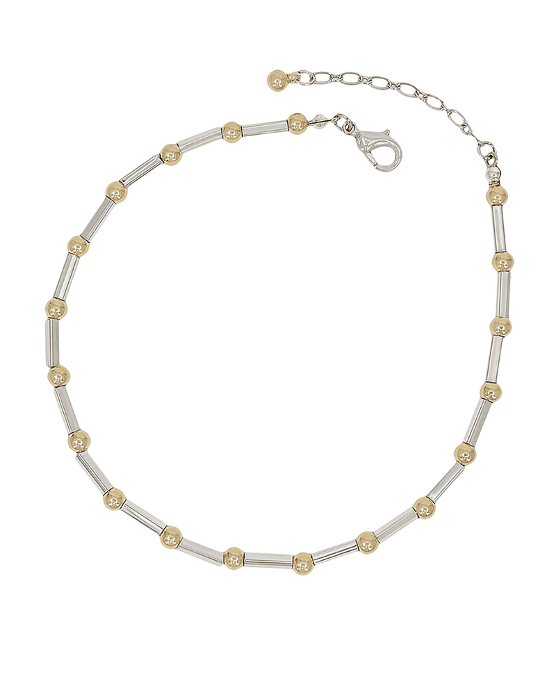 4mm CCB & Metal Bar Anklet