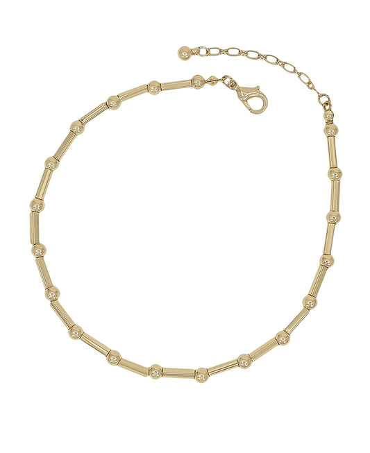 4mm CCB & Metal Bar Anklet