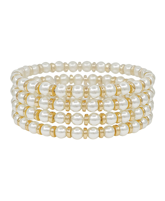 5mm Pearl & CCB Bracelet
