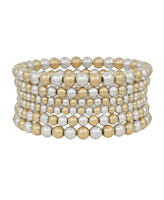 Multi CCB 6 Set Stretch Bracelet