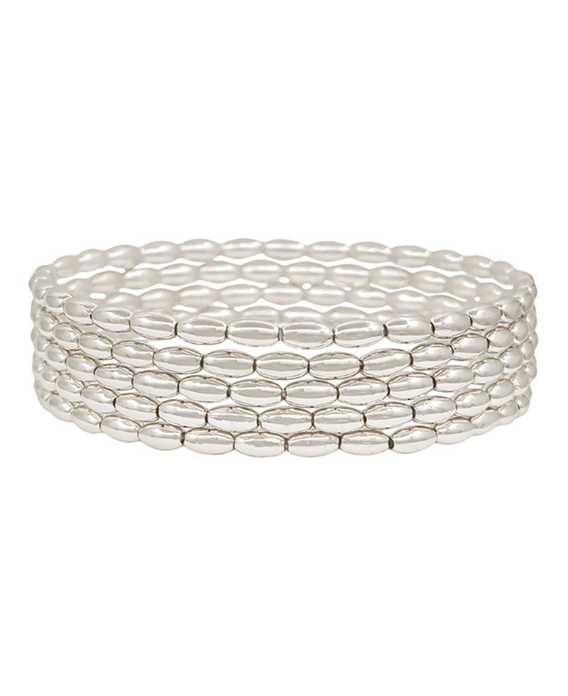 Rice Shape CCB Stretch Bracelet