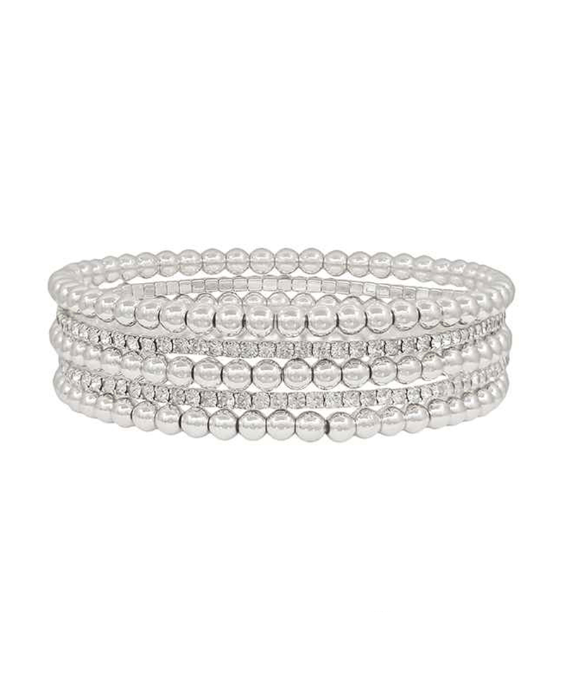 Tennis Chain & Oval CCB 5 Set Bracelet