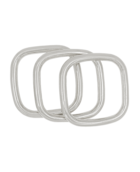 Square Metal 3 Set Bangle