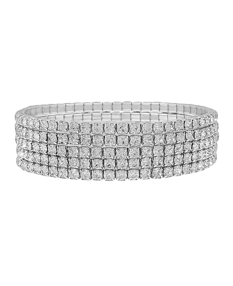 4mm Stone Tennis Chain 5 Set Bracelet