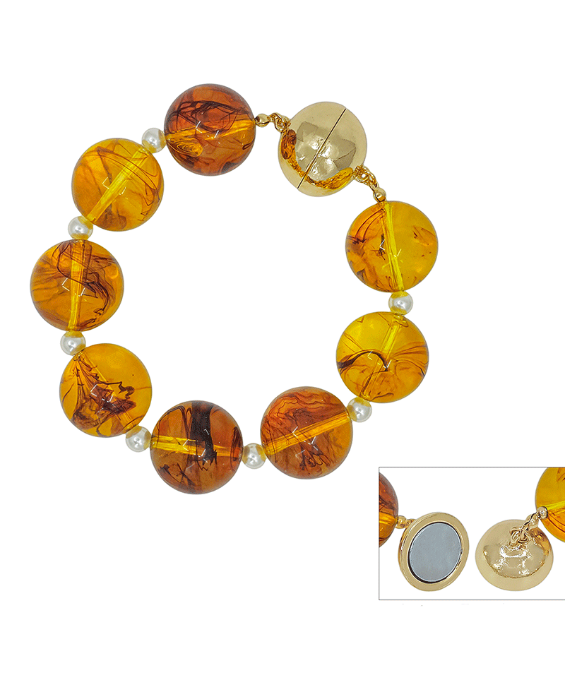 20mm Resin Ball Magnetic Bracelet