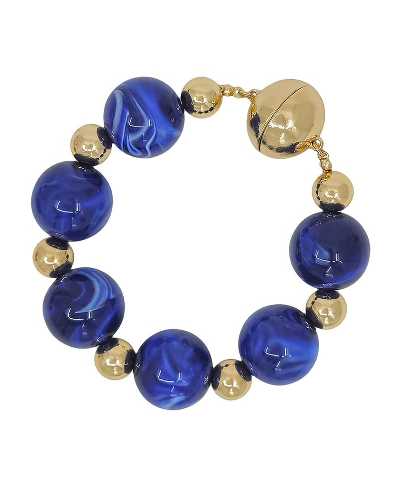 20mm Resin Beads & CCB Magnetic Bracelet
