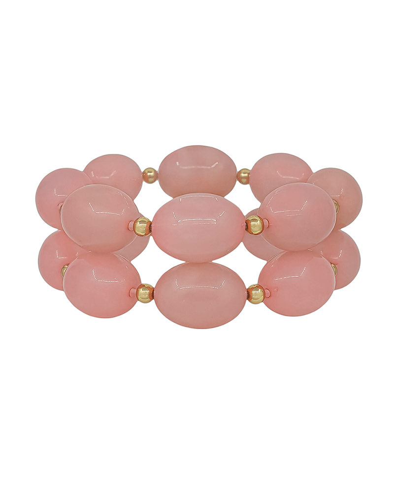25mm Oval Resin 2 Set Stretch Bracelet