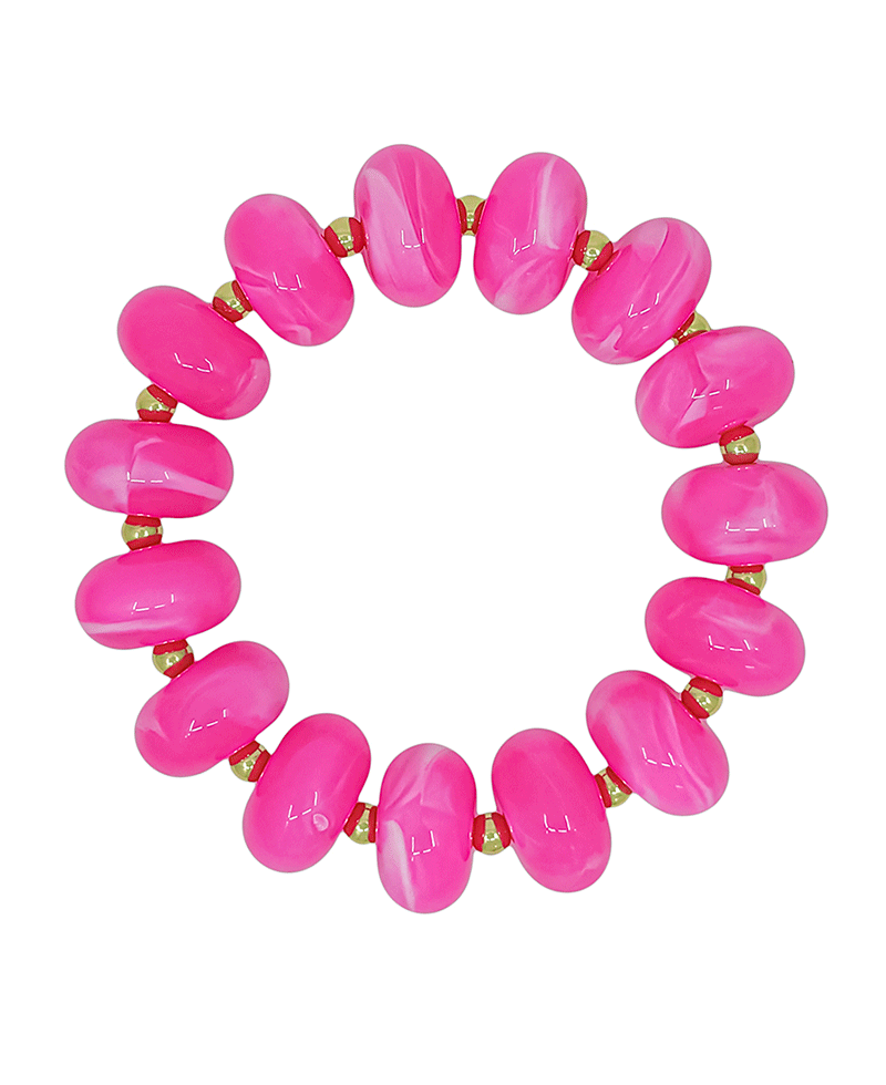 20mm Resin Beaded Stretch Bracelet