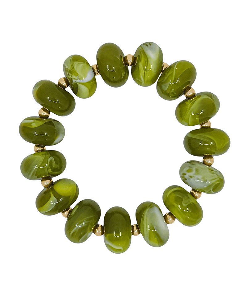 20mm Resin Beaded Stretch Bracelet