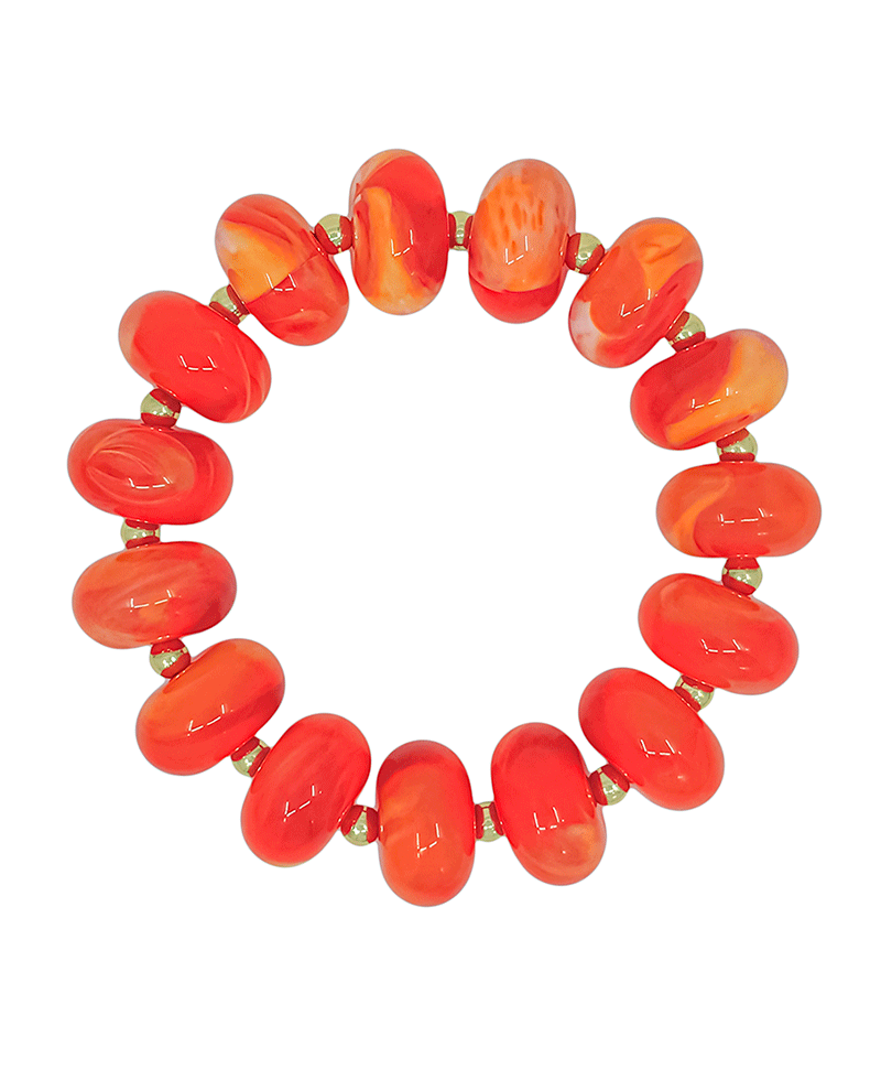 20mm Resin Beaded Stretch Bracelet