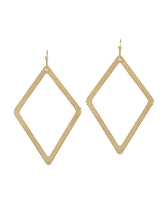 Diamond Shape Satin Earring