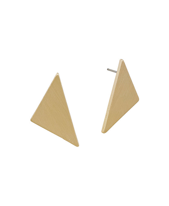 Small Triangle Satin Post Earring