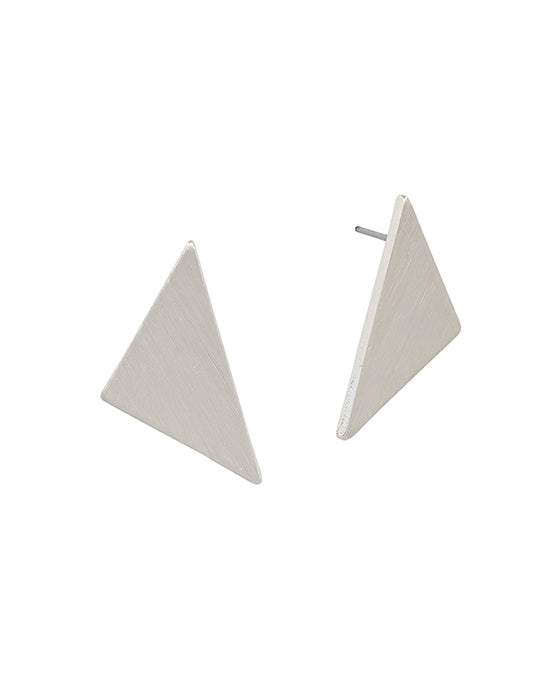 Small Triangle Satin Post Earring