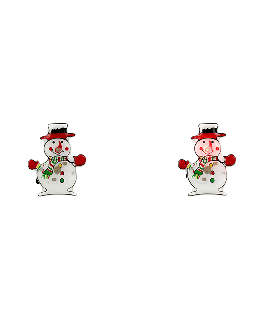 Snowman Light Up Earring - 1.4"