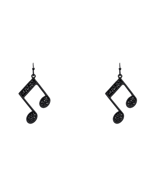 Beam Notes Metal Earring - 1.75"