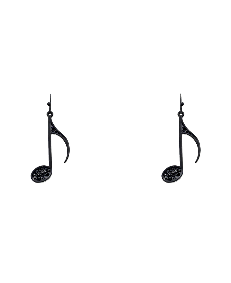 Eight Note Metal Earring - 1.75"