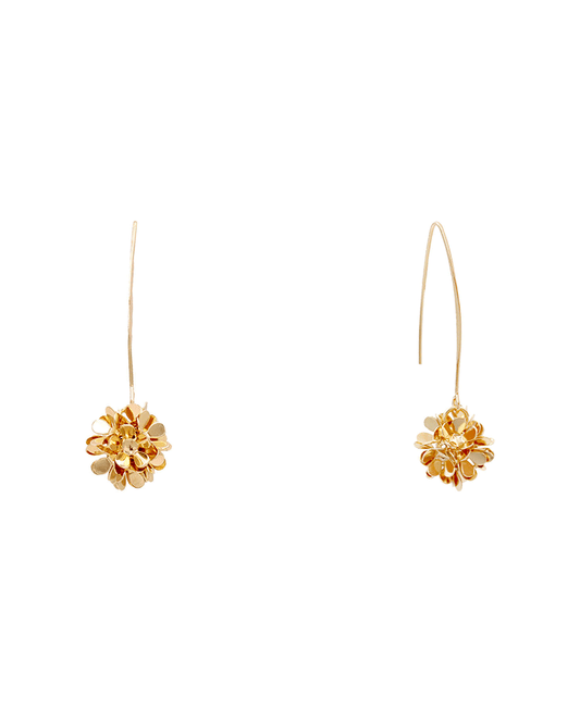 Flower Ball Earring - 2.25"