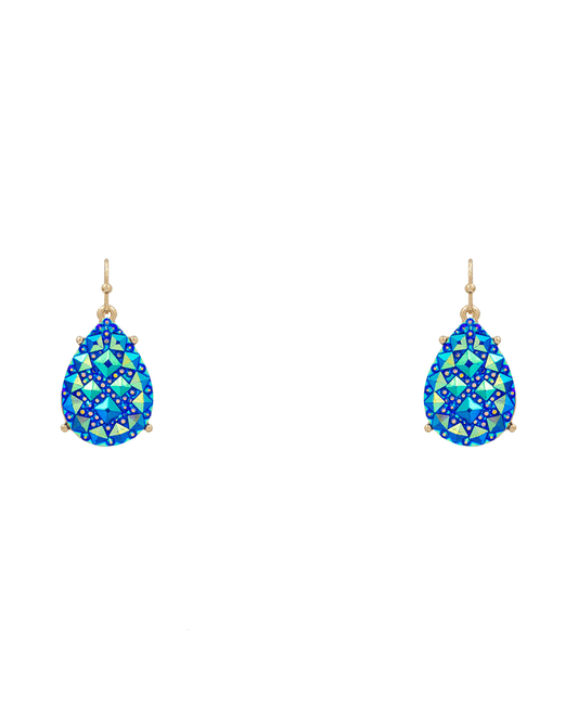 Teardrop Ice Epoxy Earring - 1.2"