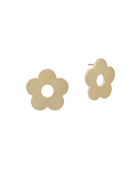 20mm Flower Satin Post Earring