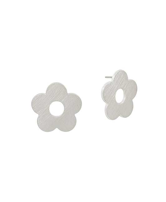 20mm Flower Satin Post Earring