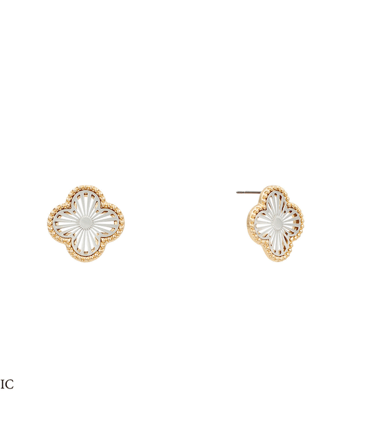 Alhambra Filigree Stud Earring - 0.75"