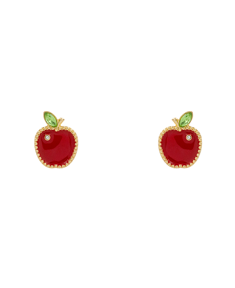 Fruit Enamel w/ Stone Hypo Post Earring