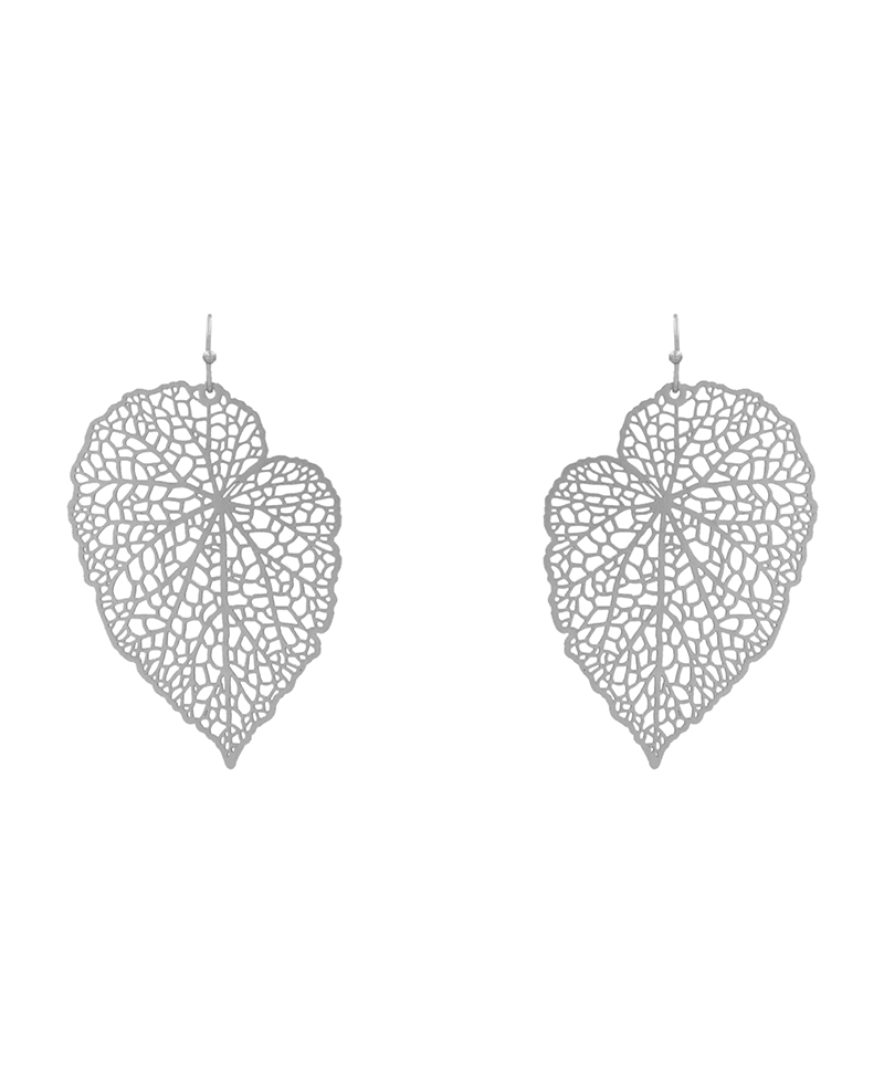 Leaf Filigree Earring - 2.4"