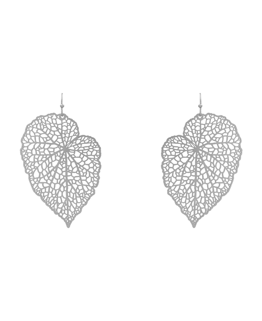 Leaf Filigree Earring - 2.4"