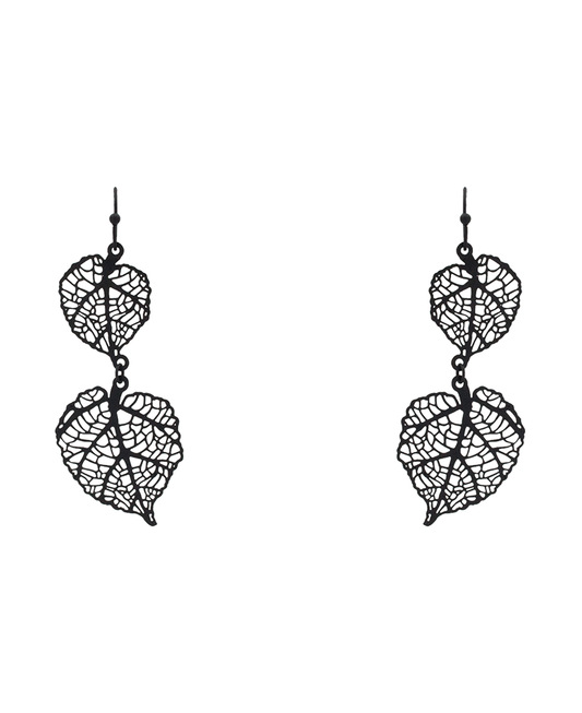 Small Leaf Filigree Drop Earring - 2.5"