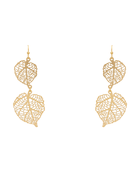 Small Leaf Filigree Drop Earring - 2.5"