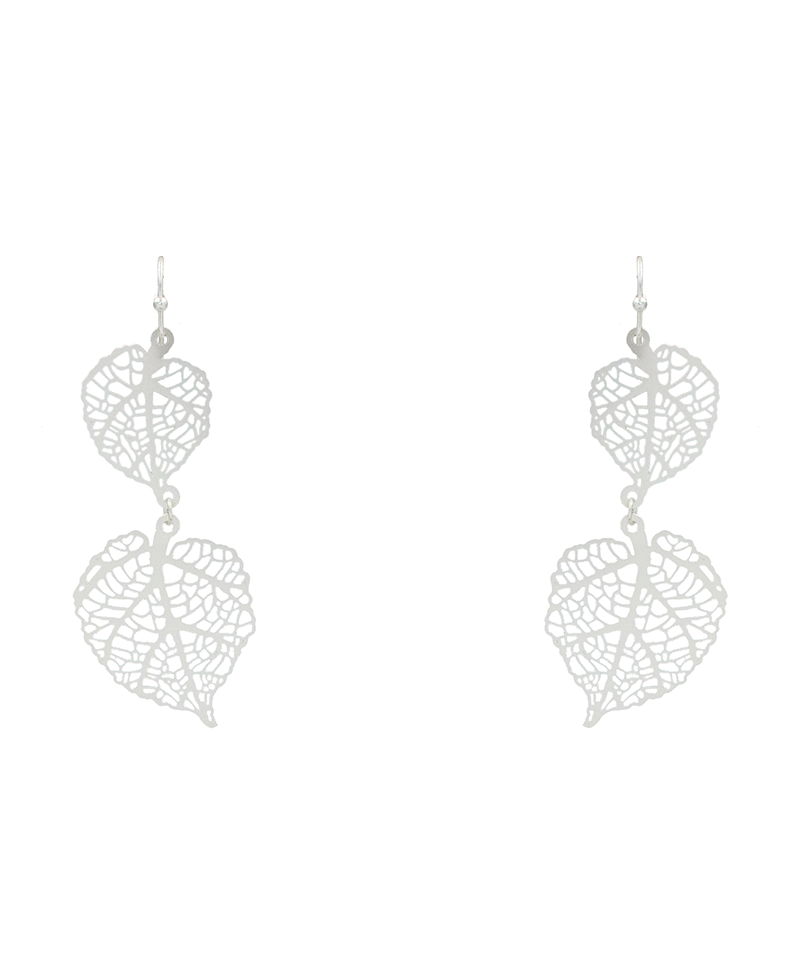Small Leaf Filigree Drop Earring - 2.5"
