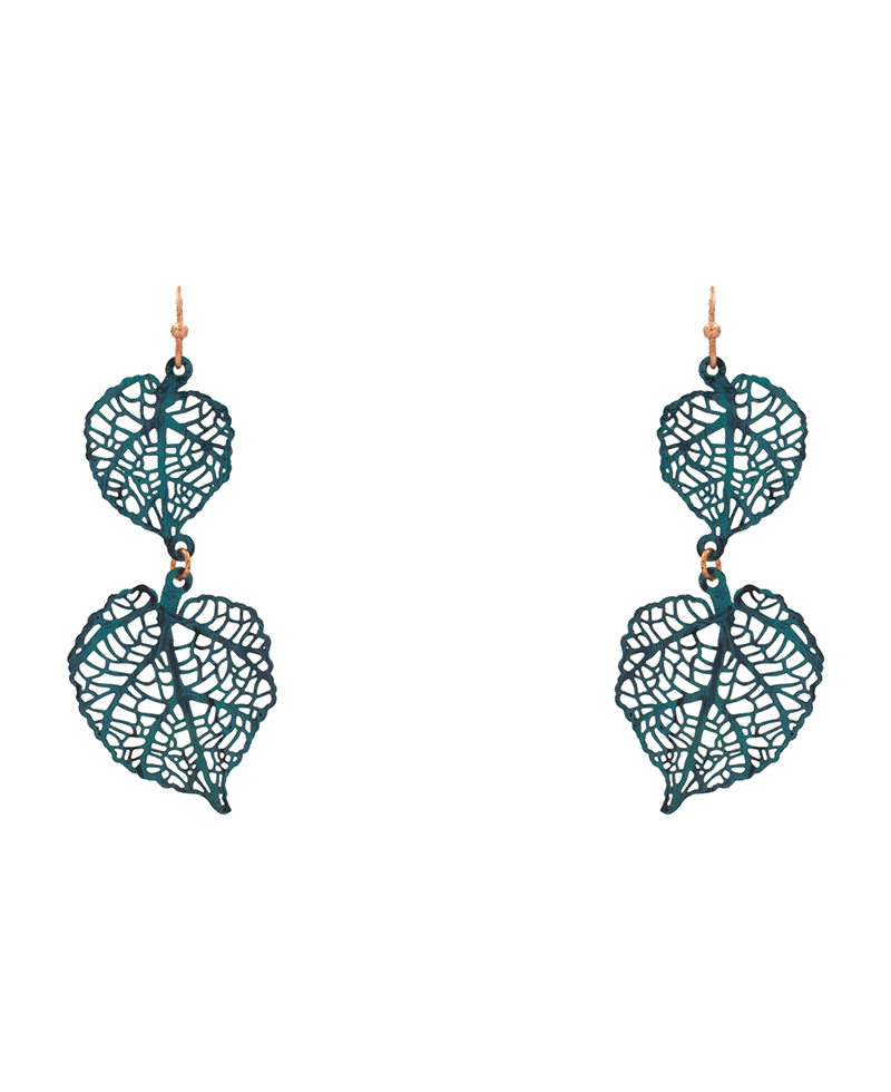 Small Leaf Filigree Drop Earring - 2.5"