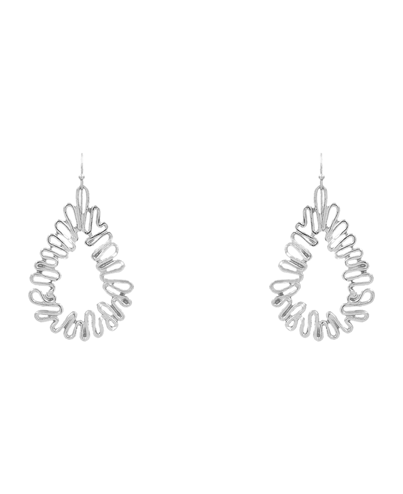 Line Teardrop Earring - 2.0"
