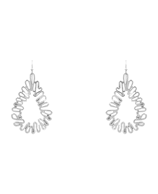 Line Teardrop Earring - 2.0"