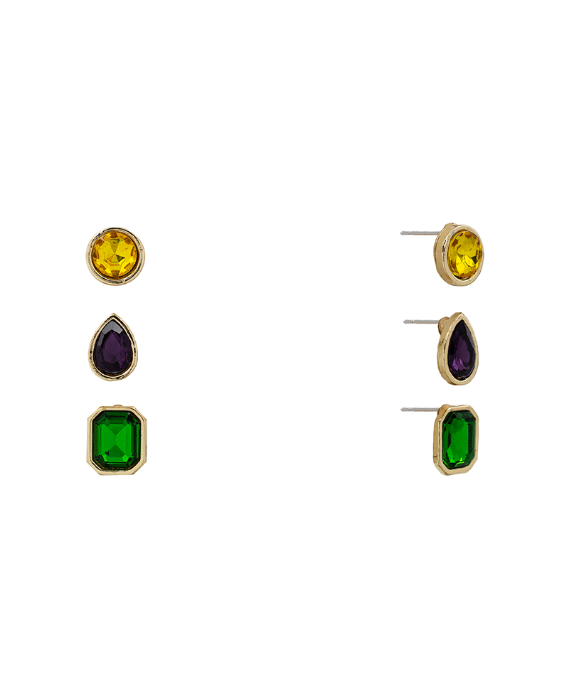 Mixed Stone Hypo 3 Set Earring
