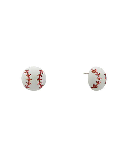 Color Coating Ball Hypo Stud Earring - 0.7"