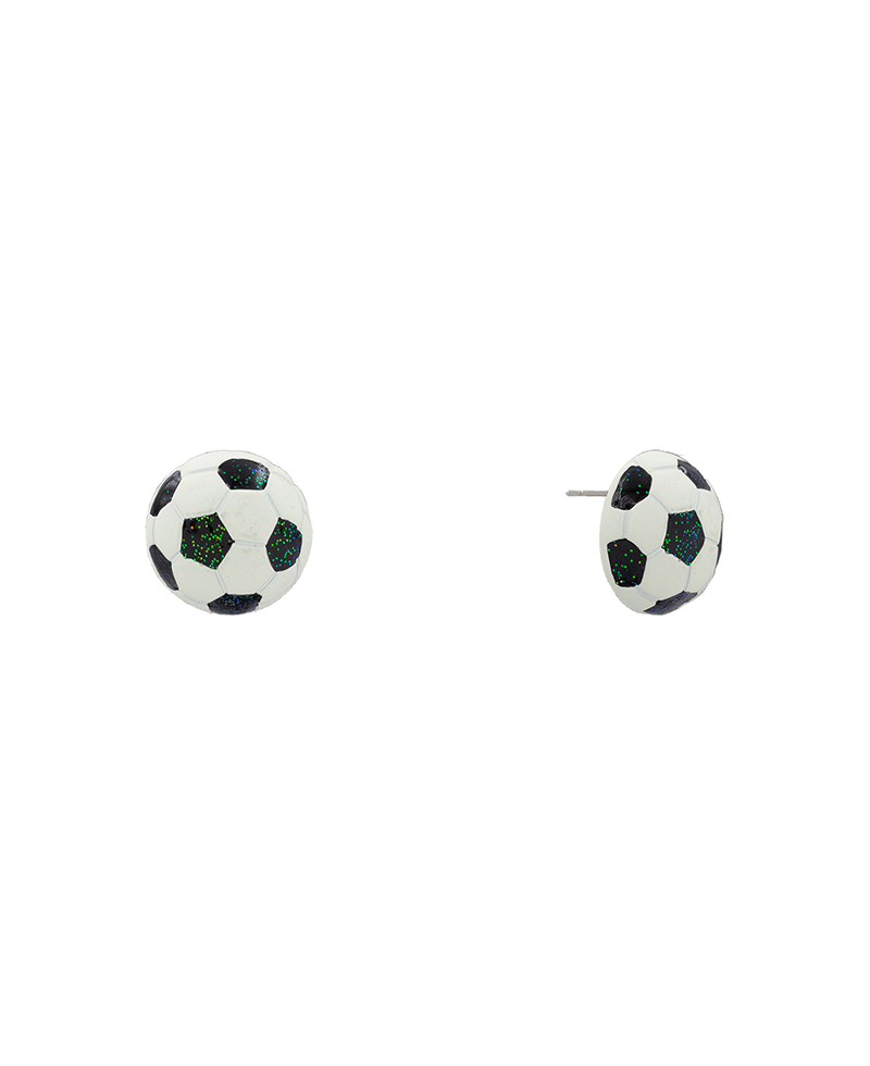 Color Coating Ball Hypo Stud Earring - 0.7"