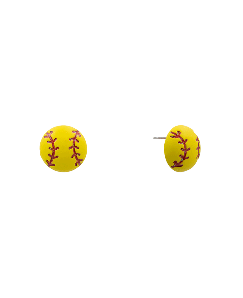 Color Coating Ball Hypo Stud Earring - 0.7"